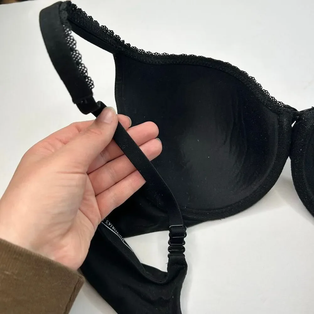 Victoria's Secret black lined perfect coverage bra Size 36C - Picture 6 of 6